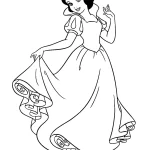 coloriage Blanche Neige pour enfant de 3 ans