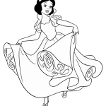 coloriage Blanche Neige à imprimer pdf gratuit