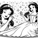 coloriage Blanche Neige à imprimer pdf gratuit