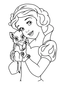 coloriage Blanche Neige d
