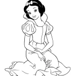 coloriage Blanche Neige en ligne pour enfant