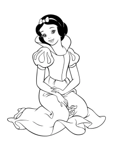 coloriage Blanche Neige en ligne pour enfant