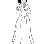 coloriage Blanche Neige pour enfants à imprimer