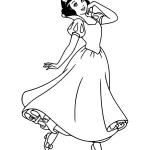 coloriage Blanche Neige pour enfant de 7 ans