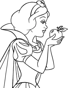 coloriage Blanche Neige en ligne