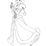 coloriage Blanche Neige pour enfant de 10 ans
