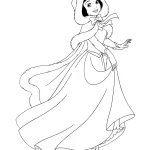 coloriage Blanche Neige a imprimer gratuit