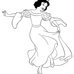 coloriage Blanche Neige pour enfants a imprimer gratuit