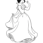 coloriage Blanche Neige pour enfant gratuit