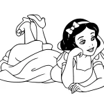 coloriage Blanche Neige à imprimer pdf gratuit