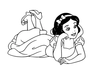 coloriage Blanche Neige à imprimer pdf gratuit