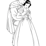image de coloriage Blanche Neige pour enfant
