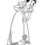 coloriage Blanche Neige a colorier en ligne gratuitement