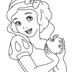 coloriage Blanche Neige pour enfants à télécharger