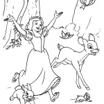 coloriage Blanche Neige pour enfant de à imprimer
