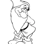 coloriage Blanche Neige et decoupage a imprimer gratuit