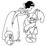 coloriage Blanche Neige pour enfant de 4 ans