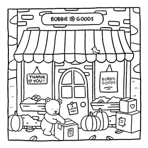 coloriage Bobbie Goods a imprimer pour enfant de 4 ans