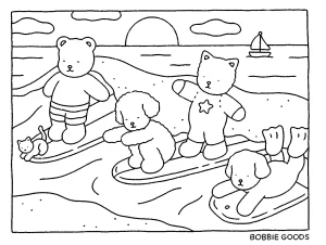 coloriage Bobbie Goods et decoupage