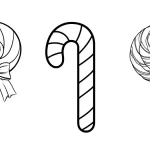 coloriage Bonbon à imprimer pour enfant de 2 ans