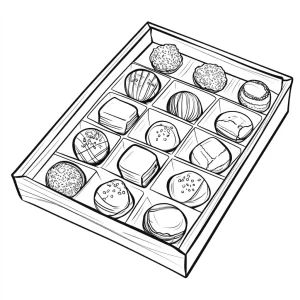 coloriage Bonbon à imprimer pour enfant de 2 ans
