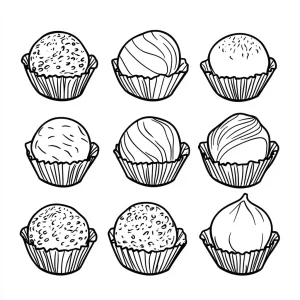 coloriage Bonbon à imprimer pour enfant de 8 ans