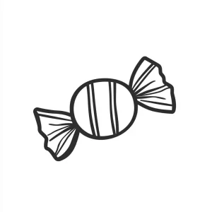 coloriage Bonbon à imprimer pour enfant de 2 ans