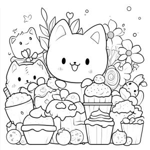 coloriage Bonbon à imprimer pour enfant de 8 ans