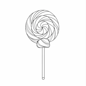 coloriage Bonbon pour enfant à imprimer
