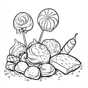 coloriage Bonbon a colorier en ligne