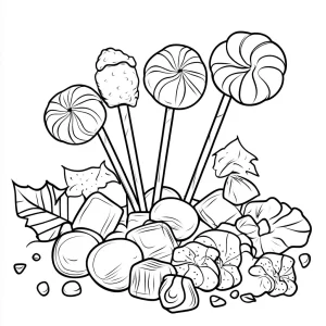 coloriage Bonbon gratuit pour enfants