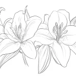 coloriage Bouquet De Fleurs pour enfant de 7 ans