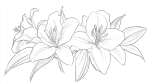 coloriage Bouquet De Fleurs pour enfant de 7 ans
