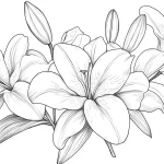 coloriage Bouquet De Fleurs à imprimer pour enfant de 8 ans