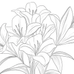 coloriage Bouquet De Fleurs a colorier en ligne gratuitement