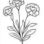 coloriage Bouquet De Fleurs et dessins