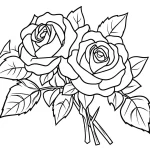 coloriage Bouquet De Fleurs pour primaire