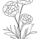 imprimer coloriage Bouquet De Fleurs