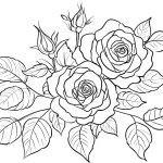 coloriage Bouquet De Fleurs à imprimer pour enfant de 6 ans