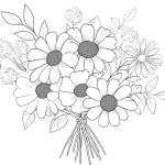 coloriage Bouquet De Fleurs à imprimer gratuitement pdf
