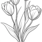 coloriage Bouquet De Fleurs à imprimer pdf