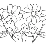 coloriage Bouquet De Fleurs à imprimer gratuitement pdf