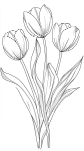 imprimer coloriage Bouquet De Fleurs