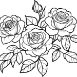 coloriage Bouquet De Fleurs et decoupage a imprimer gratuit