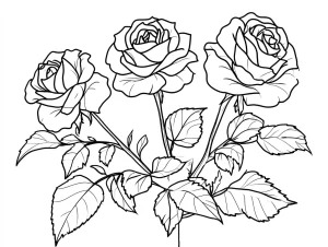 coloriage Bouquet De Fleurs gratuit pour enfants