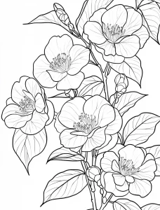 coloriage Bouquet De Fleurs et apprentissage