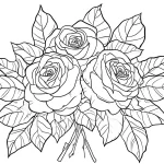 coloriage Bouquet De Fleurs pour enfant de 7 ans