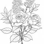 coloriage Bouquet De Fleurs gratuit pour enfants
