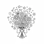 coloriage Bouquet de Fleurs pour enfants