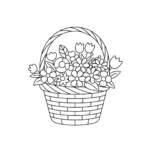 coloriage Bouquet de Fleurs a imprimer